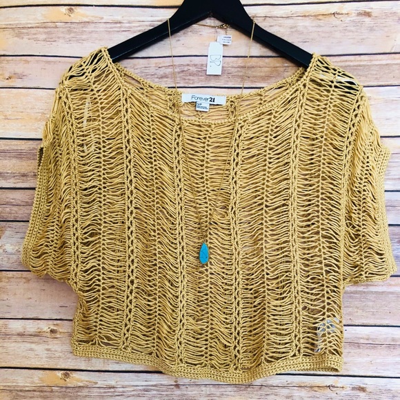 Forever 21 Tops - NWOT- Forever 21 Crochet Top